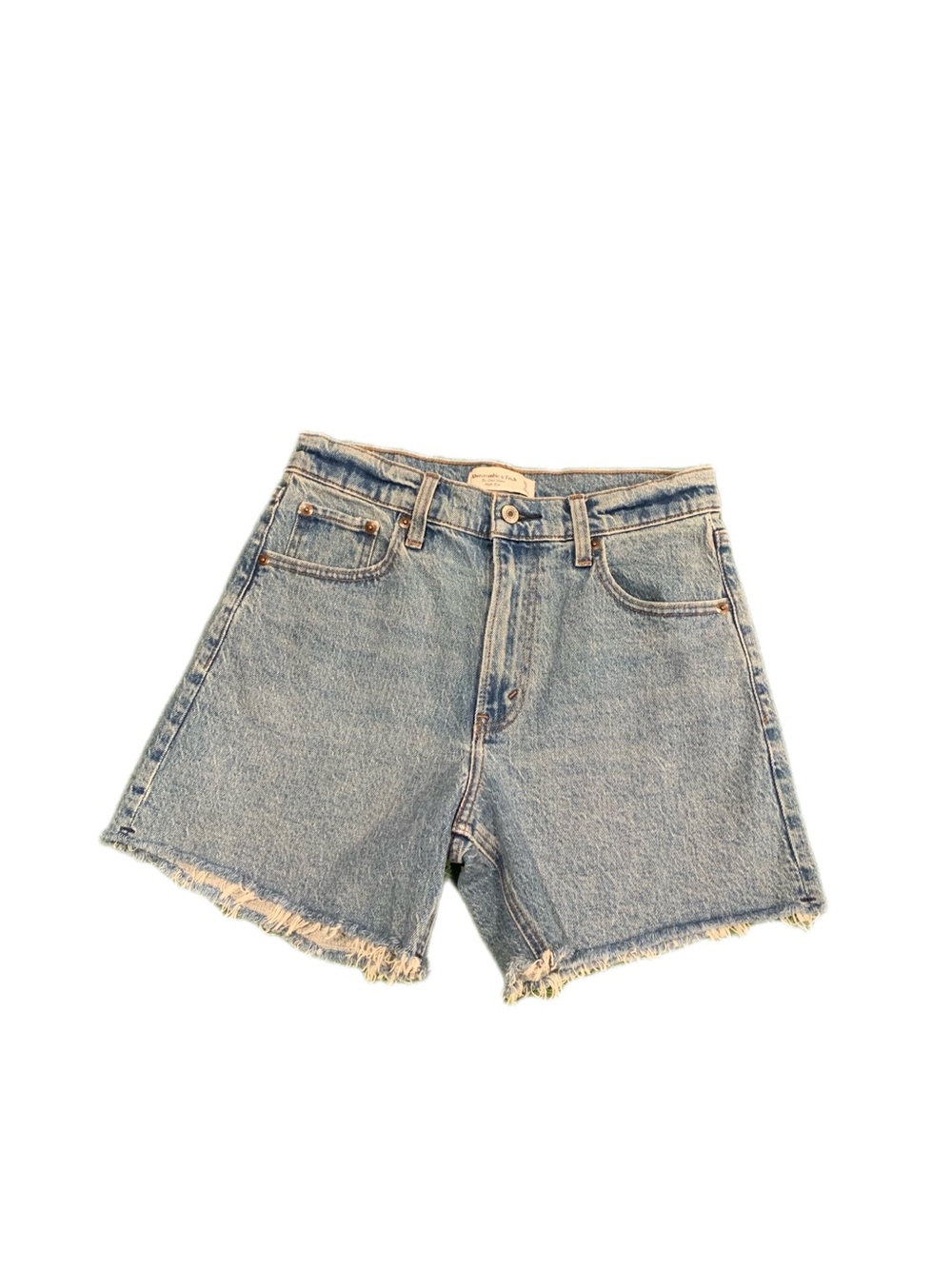 Abercrombie & Fitch The Dad Short – Women's High-Rise Denim Cut-Offs